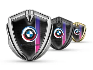 BMW Emblema Fender Badge Stile Sportivo Lucido
